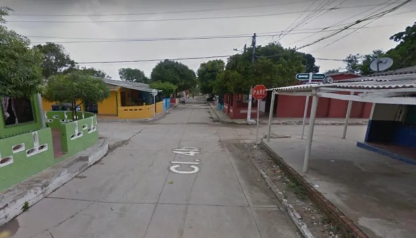 Calle 4B con carrera 5 sur, barrio Villa Esperanza, donde ocurrieron los hechos. 