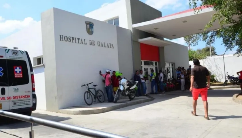 La víctima llegó sin signos vitales al Hospital de Galapa.