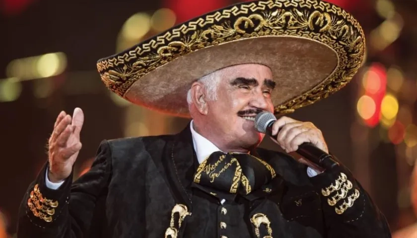 Vicente Fernández, cantante mexicano.