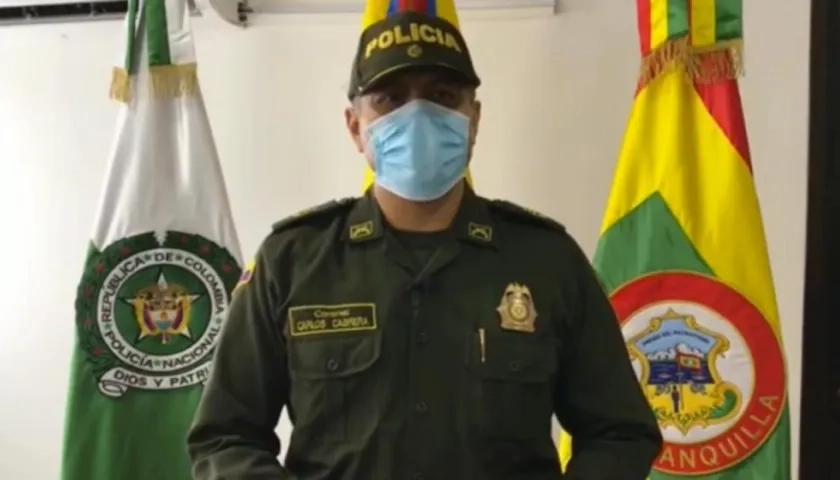 Coronel Carlos Cabrera, Subcomandante Policía Metropolitana de Barranquilla.