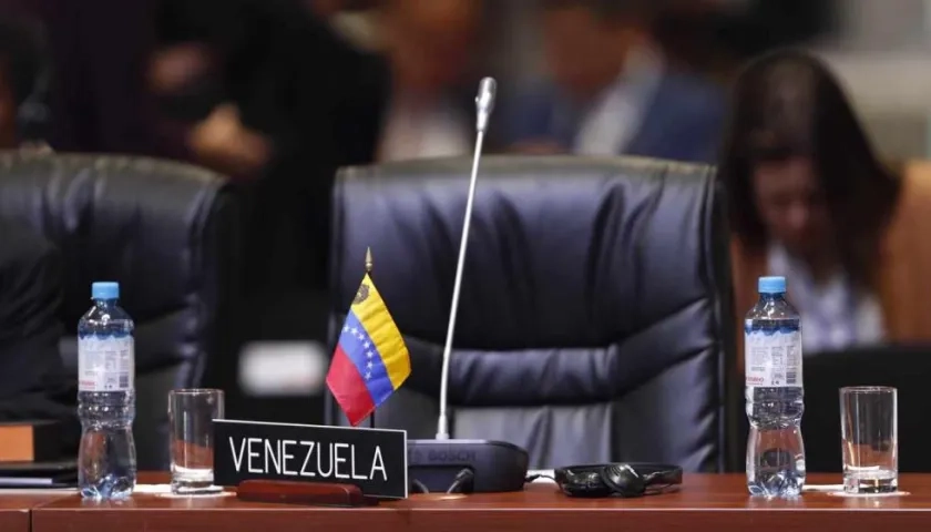 La silla vacía de Venezuela en la OEA.