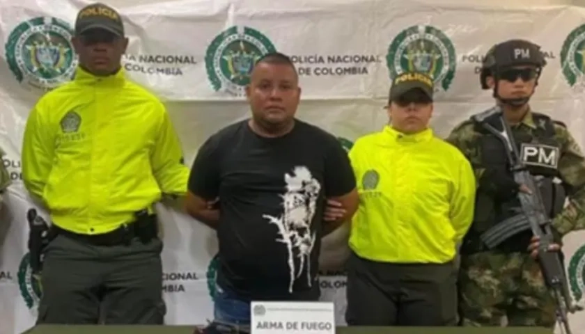 Javier Joeth Boletos Rubio capturado por la Policía.