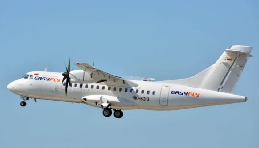 Easyfly opera rutas desde Barranquilla con Montería, Bucaramanga y Valledupar.