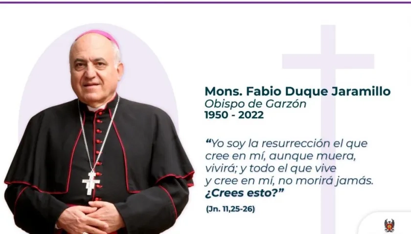 Monseñor Fabio Duque.