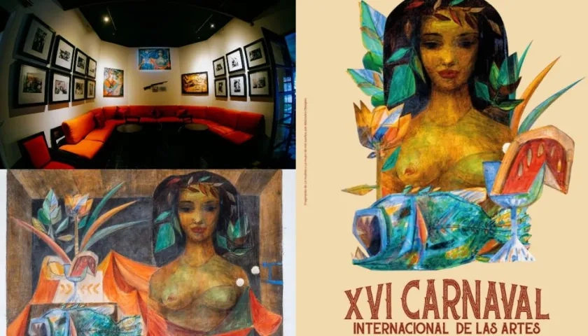 La Cueva alberga el mural 'La Mulata', que será la imagen de la edición 2022 del Carnaval de las Artes.