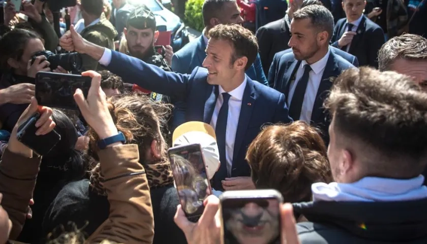 Emmanuel Macron, Presidente reelecto de Francia.