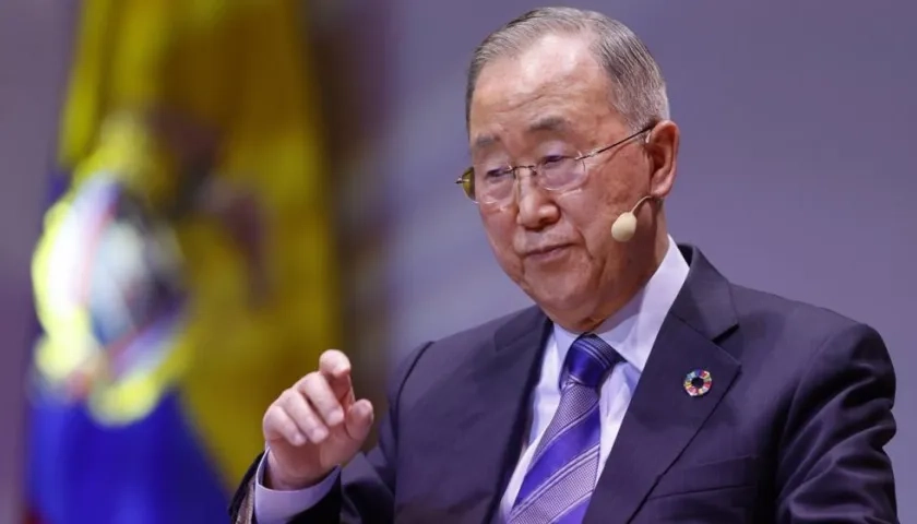 El exsecretario general de la ONU Ban Ki-moon.