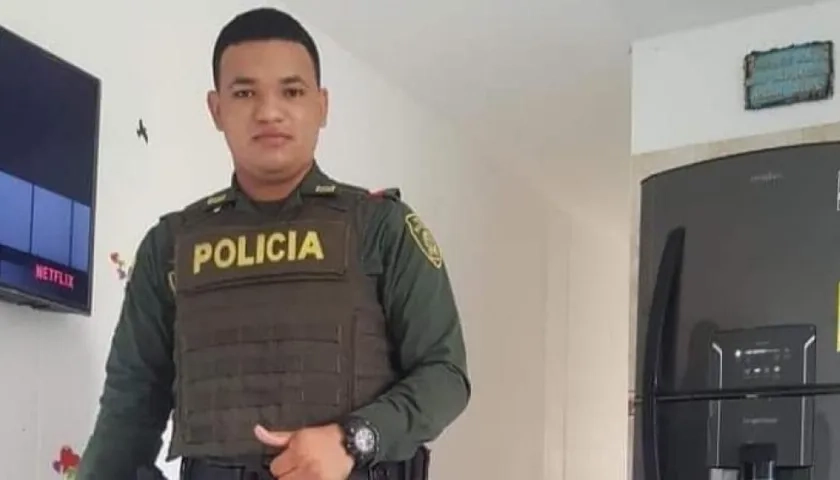 William Jesús Palacio Izquierdo, funcionario de la Policía asesinado. 
