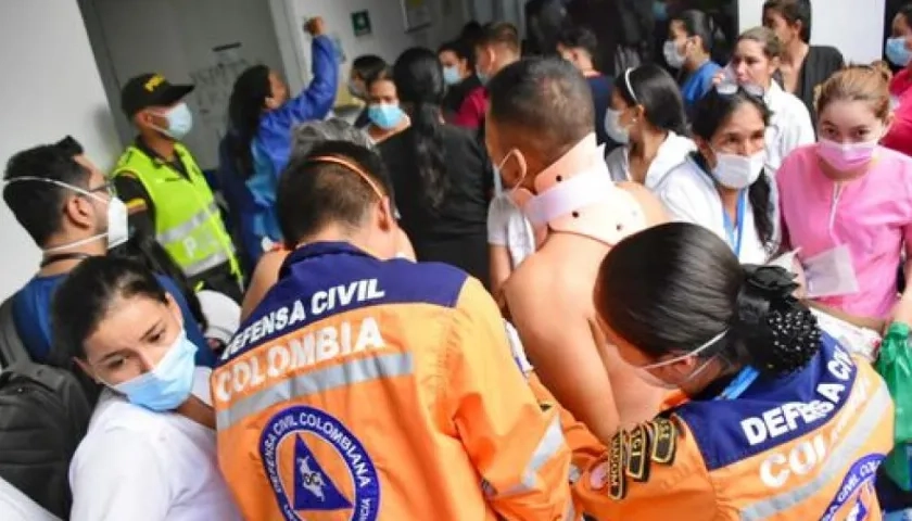 Drama en la atención a los heridos en El Espinal.