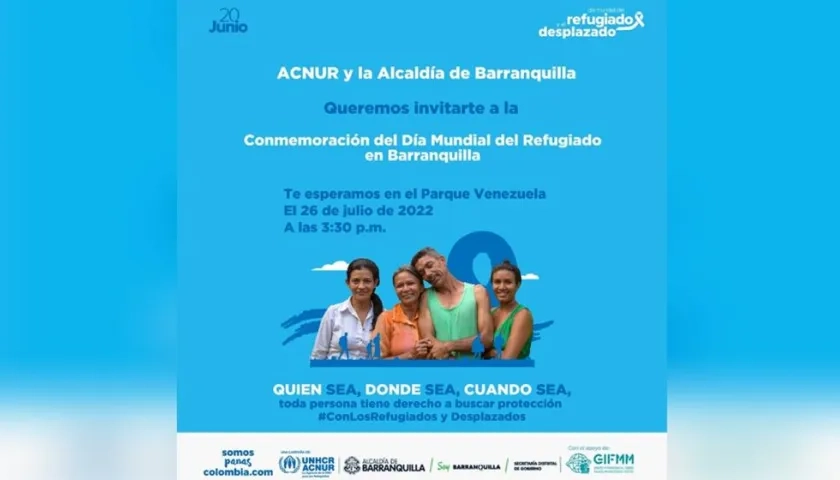 Día mundial del refugiado en Barranquilla. 