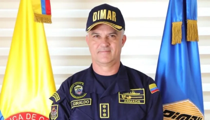 Vicealmirante John Fabio Giraldo Gallo, Director General de la Dimar.