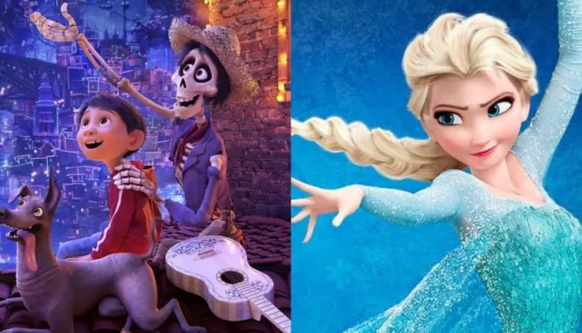 Películas 'Coco' y 'Frozen'.