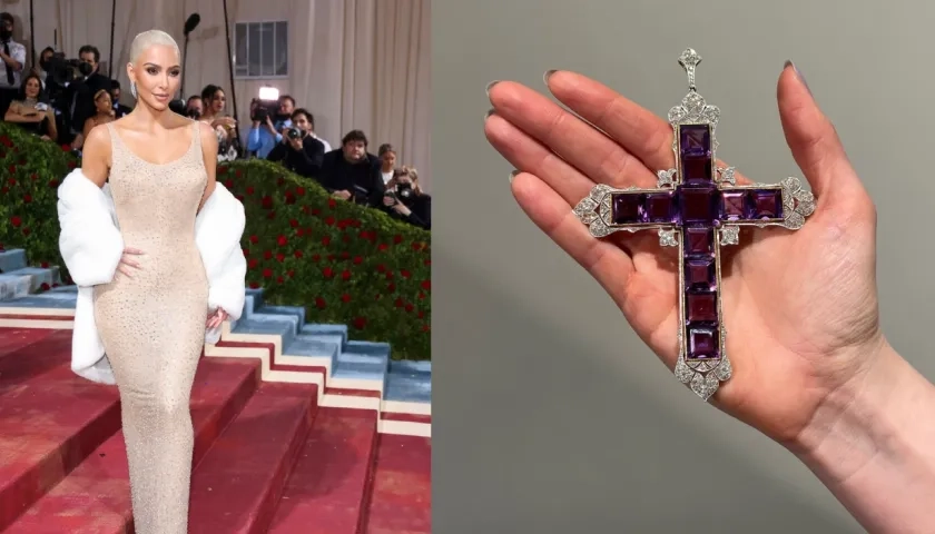 Kim Kardashian y la cruz de Attallah.
