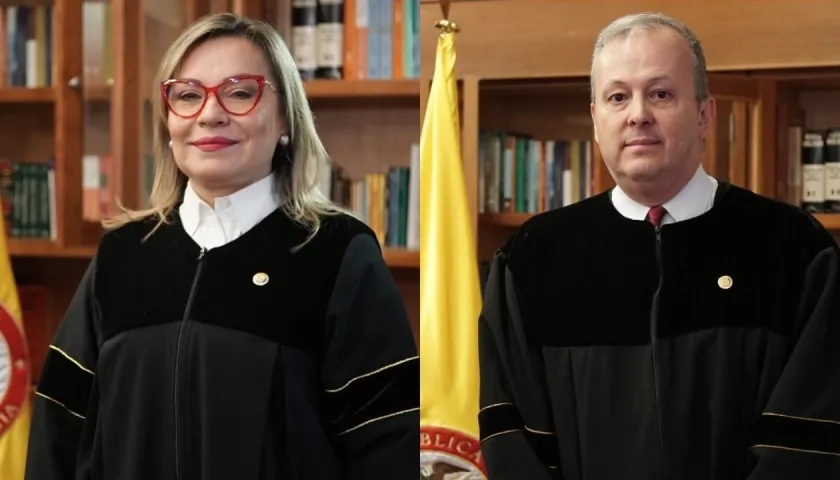 Magistrada Magda Victoria Acosta Walteros y Magistrado  Alfonso Cajiao Cabrera.
