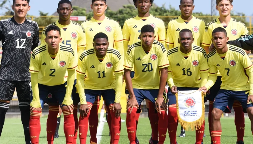 Selección Colombia Sub-17 que buscará su cupo al Mundial. 
