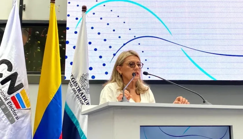 Fabiola Márquez, presidenta del Consejo Nacional Electoral.