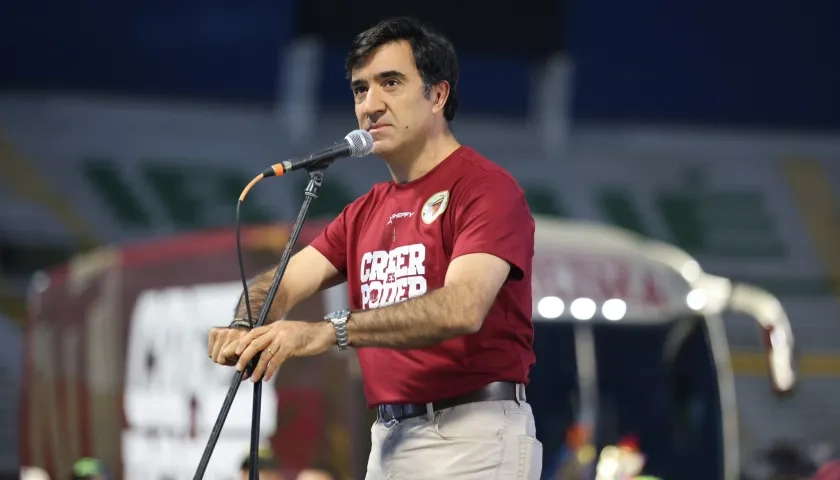 César Camargo, presidente del Deportes Tolima. 