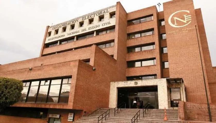 Sede de la organización electoral colombiana en Bogotá.