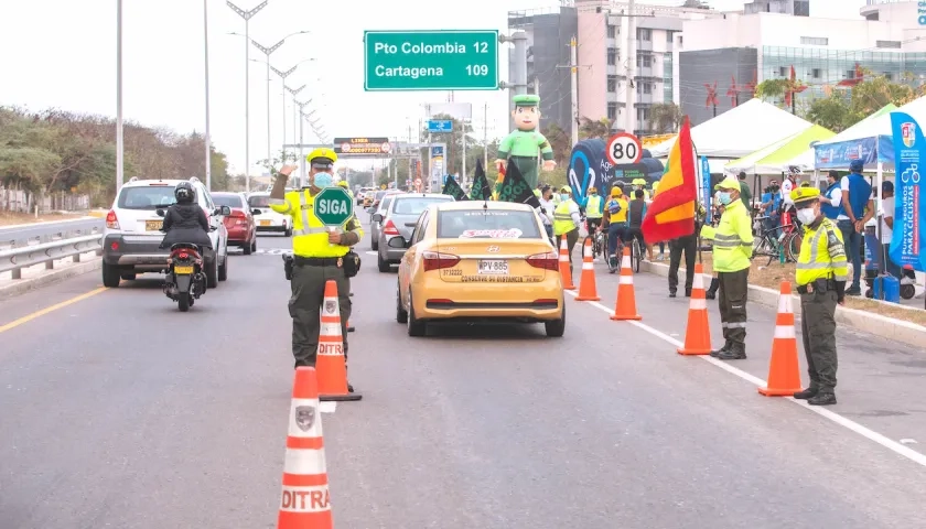 Operativos del Tránsito en Barranquilla.