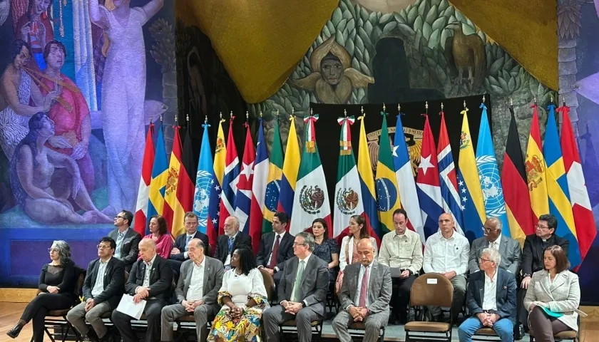 Clausura del ciclo "Acuerdo de México" a la que asistieron la vicepresidenta Francia Márquez y el canciller Álvaro Leyva.