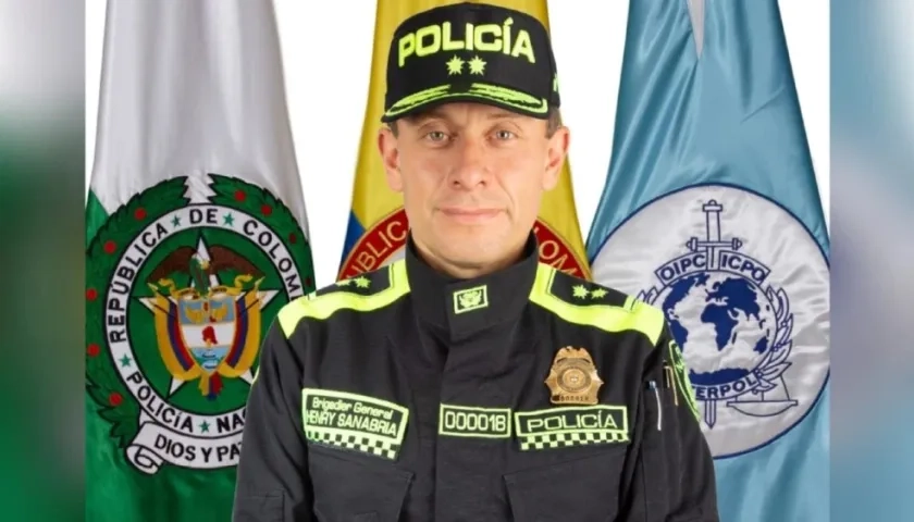 General Henry Sanabria, director de la Policía Nacional.