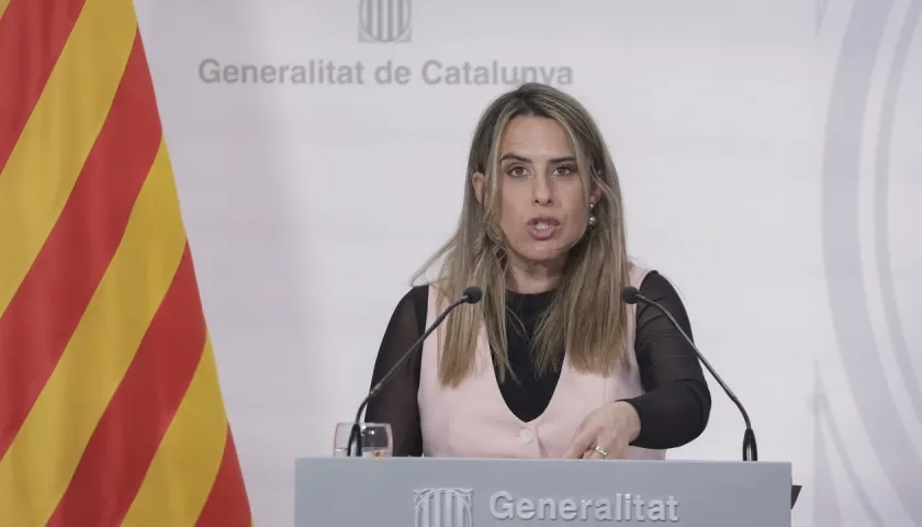 Patricia Plaja, vocera de la Generalitat de Cataluña.