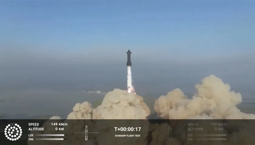 El cohete Starship, de la empresa Space X, es el más grande del mundo