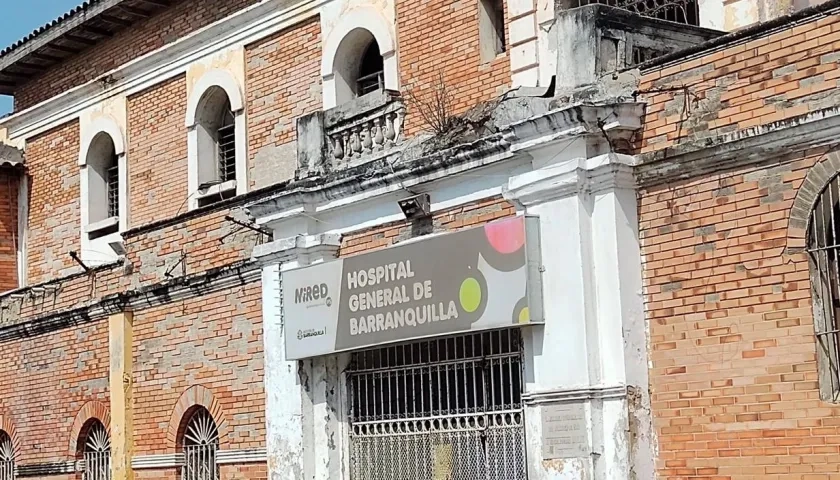 Hospital General de Barranquilla, a donde fueron llevadas las víctimas. 