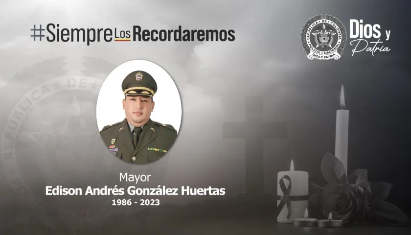 Mayor General Édinson González, asesinado