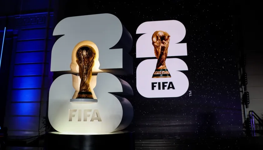 El logo del Mundial de fútbol de 2026.
