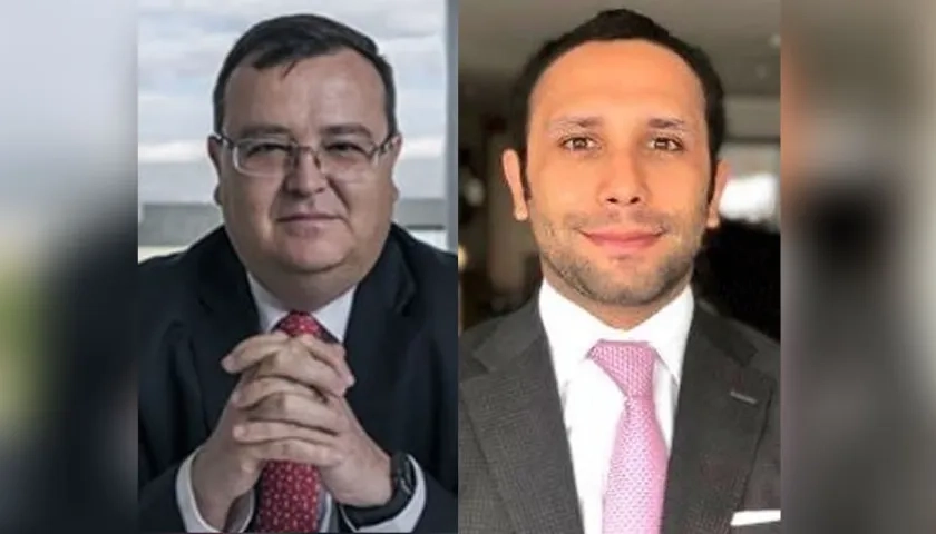 Los magistrados de la JEP Alejandro Ramelli y Hugo Escobar.