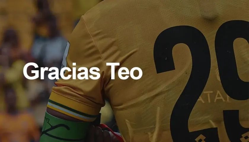 La imagen de Teo con la que Atlético Bucaramanga anunció la terminación del contrato