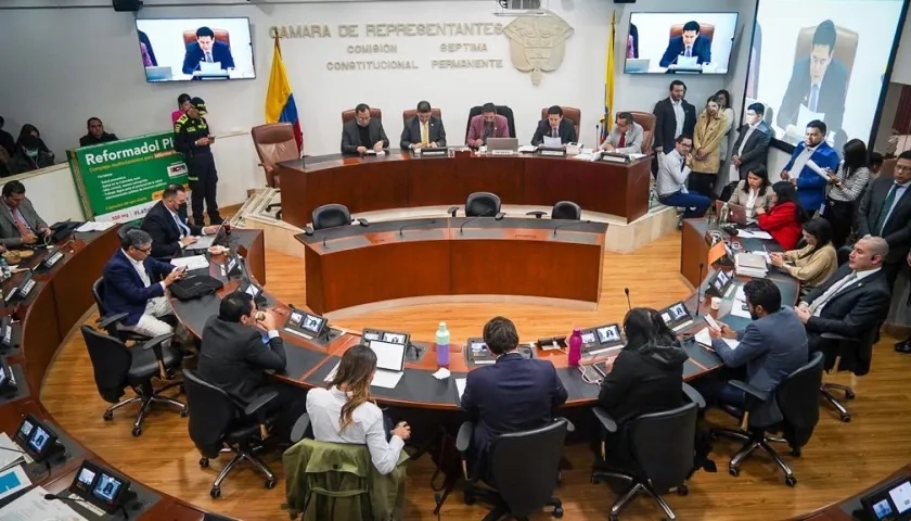 Comisión Séptima de la Cámara de Representante, imagen de referencia.