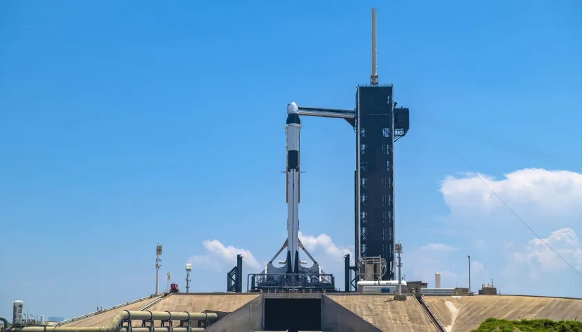 Nave de la tripulación SpaceX Dragon Freedom.
