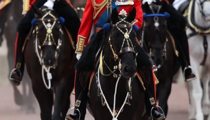 Rey Carlos III en la celebración.