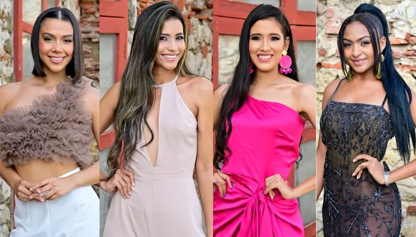 Andrea, Yaniris, Gloria Estefan y Yeilis aspiran a ganarse la corona de Señorita Cartagena 2023