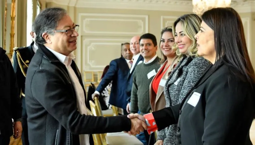 El Presidente Gustavo Petro se reunió en la Casa de Nariño con la bancada liberal.