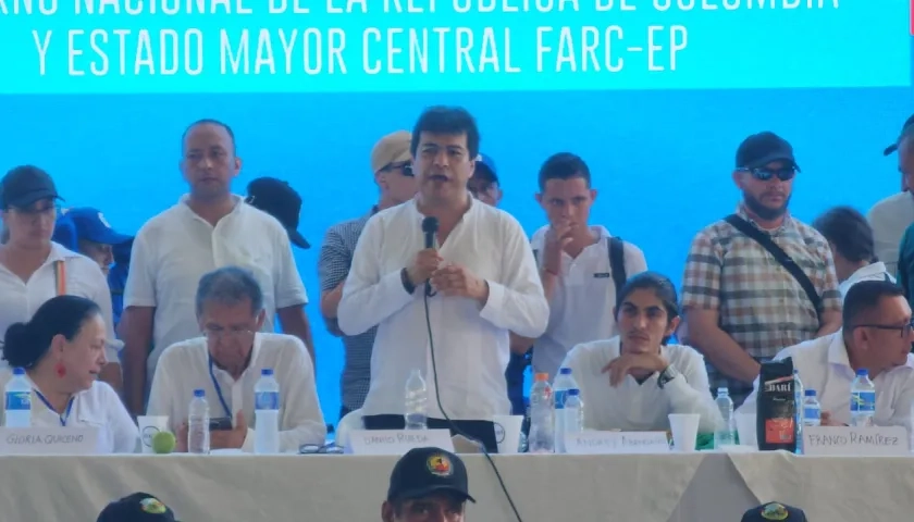 El Alto Comisionado para la Paz y EMC en Tibú, Norte de Santander.