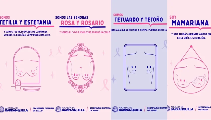 Campaña de la Alcaldía de Barranquilla en el mes rosa.