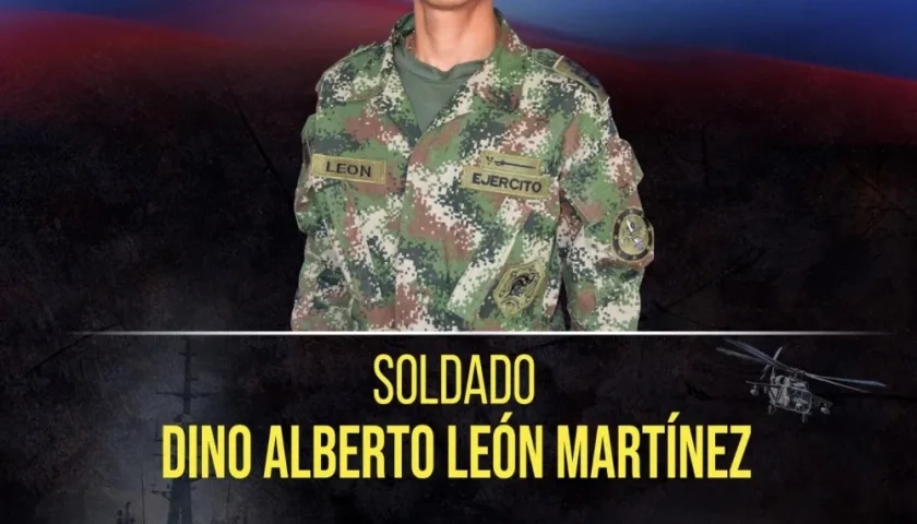  Dino Alberto Martínez León, soldado asesinado.