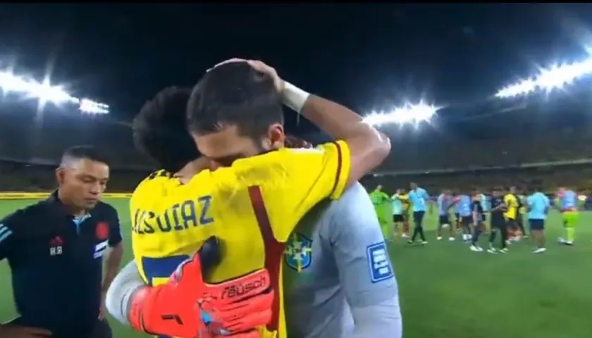 Luis Díaz y Alisson Becker.