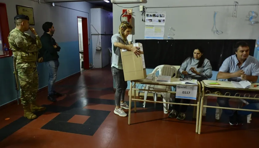 Puestos de votación en Argentina.