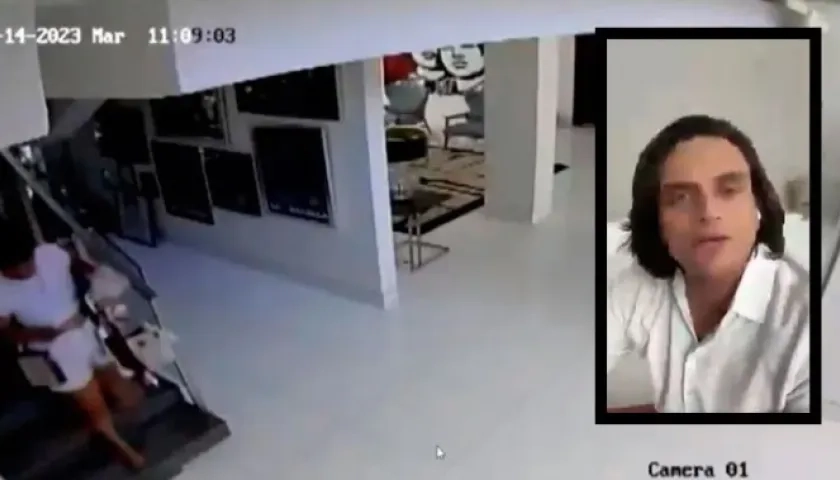El video muestra a la hija de la capturada con algunos objetos de valor. En el recuadro, Silvestre Dangond