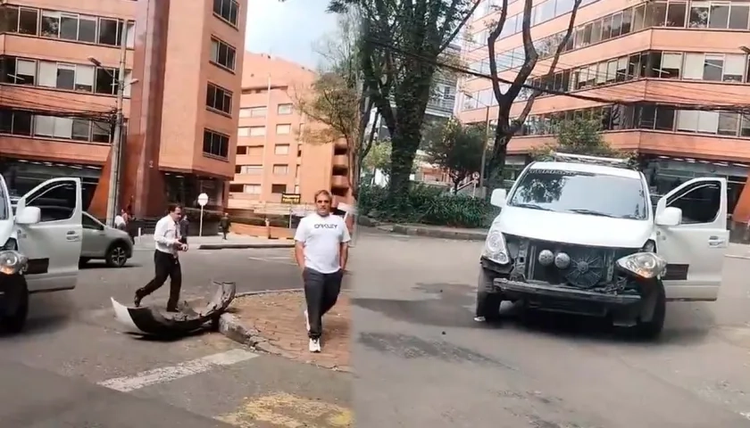 Accidente de Juan Pablo Montoya en Bogotá.