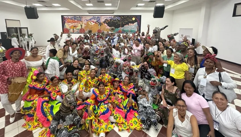 Danzas territoriales en un reciente encuentro convocado por la Secretaría de Cultura del Atlántico