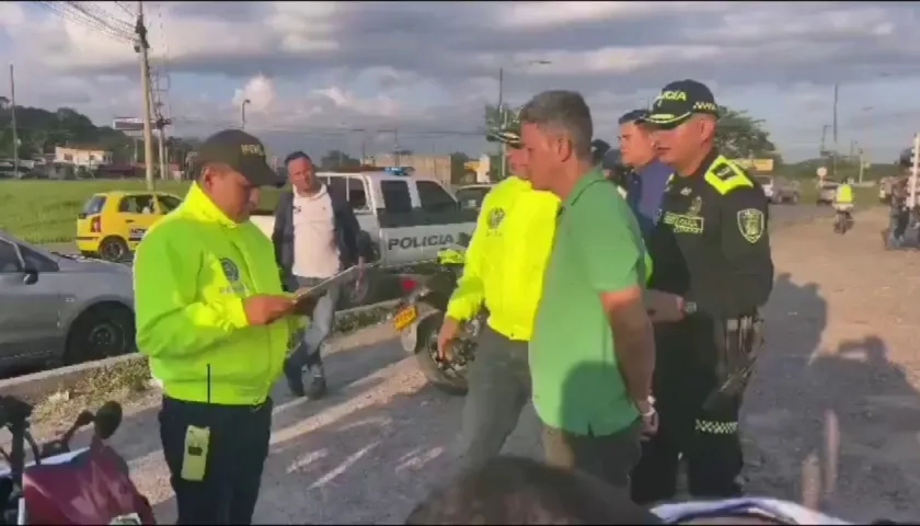 Momento de la captura de Harold Echeverry González. 