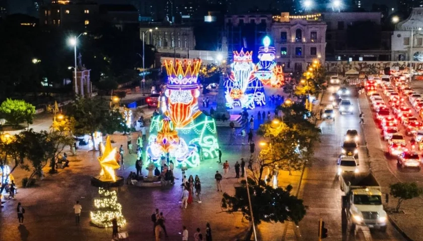 Iluminación navideña en Cartagena