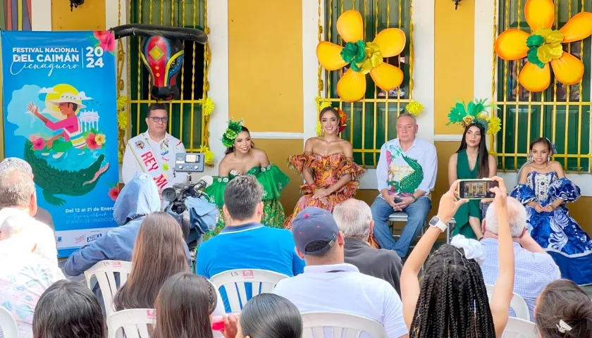 Comitiva del Festival Nacional del Caimán Cienaguero.