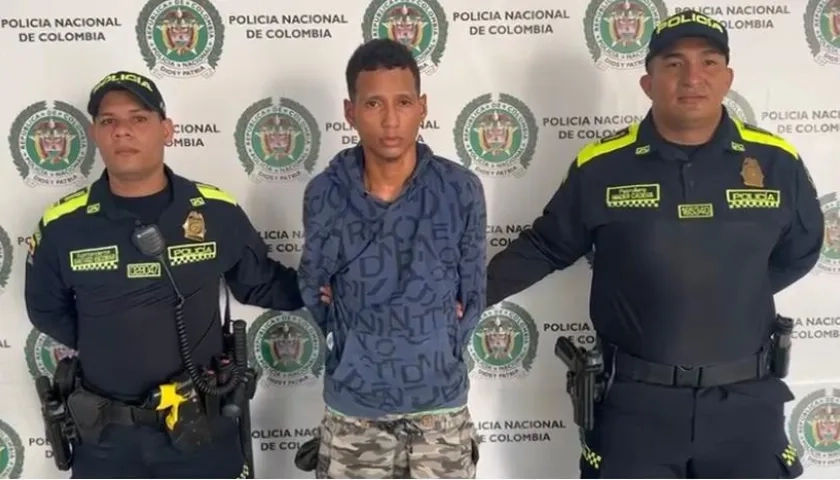 José Cabarcas Sandoval, capturado por extorsión.