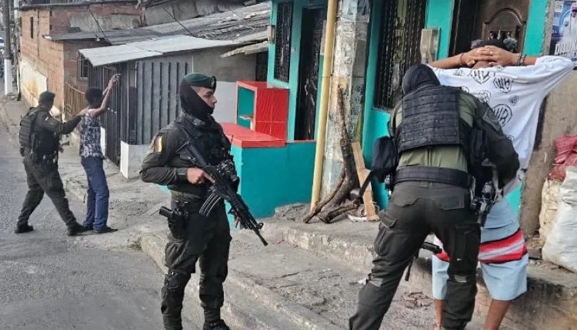 Operativos de la Policía en Medellín